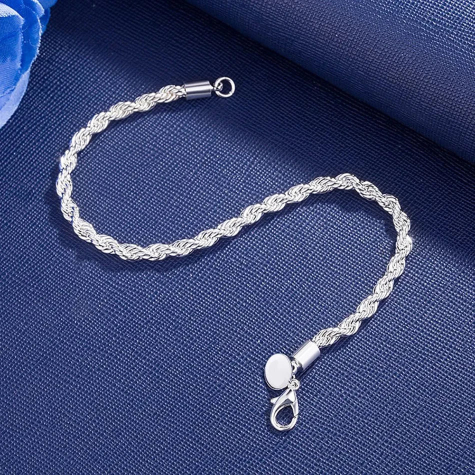 Silver Rope Bracelets