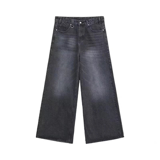 Washed Wide Leg Denim