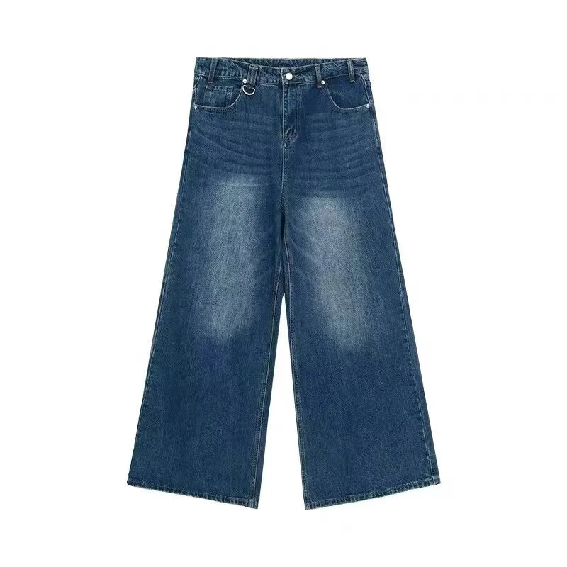 Washed Wide Leg Denim