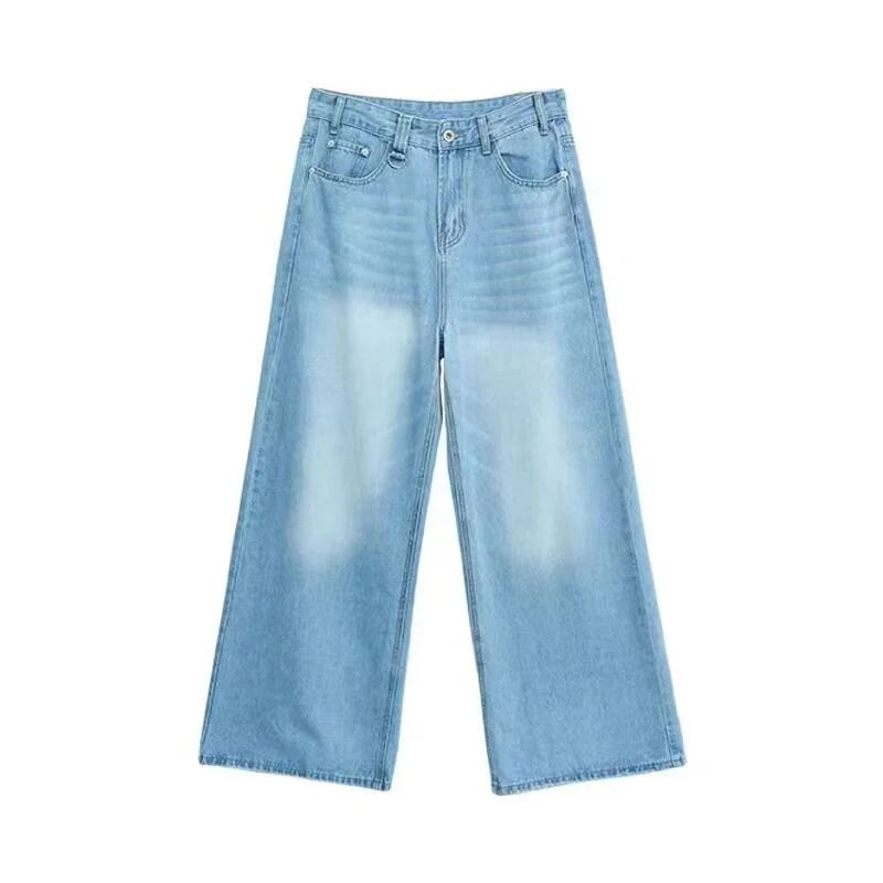 Washed Wide Leg Denim